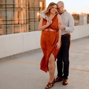 Like New Abercrombie Paprika Midi Dress (XL Long)